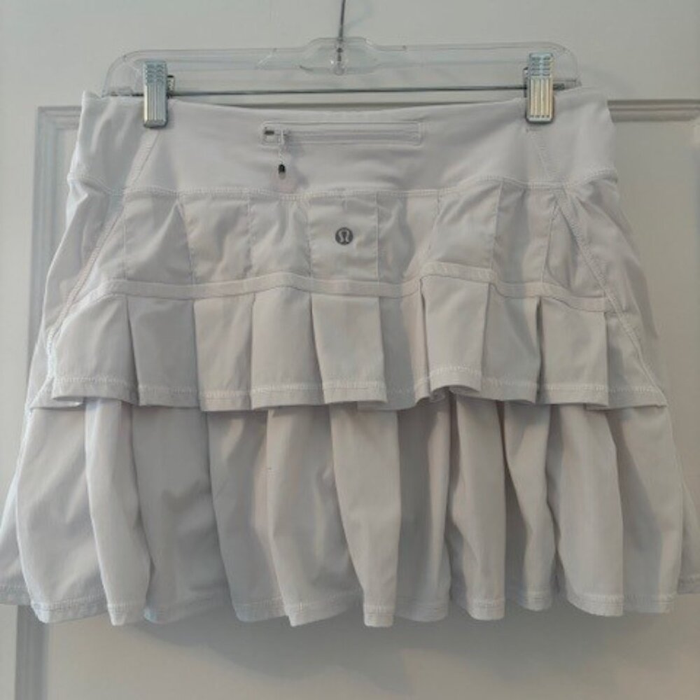 White Ruffle Lululemon Skirt